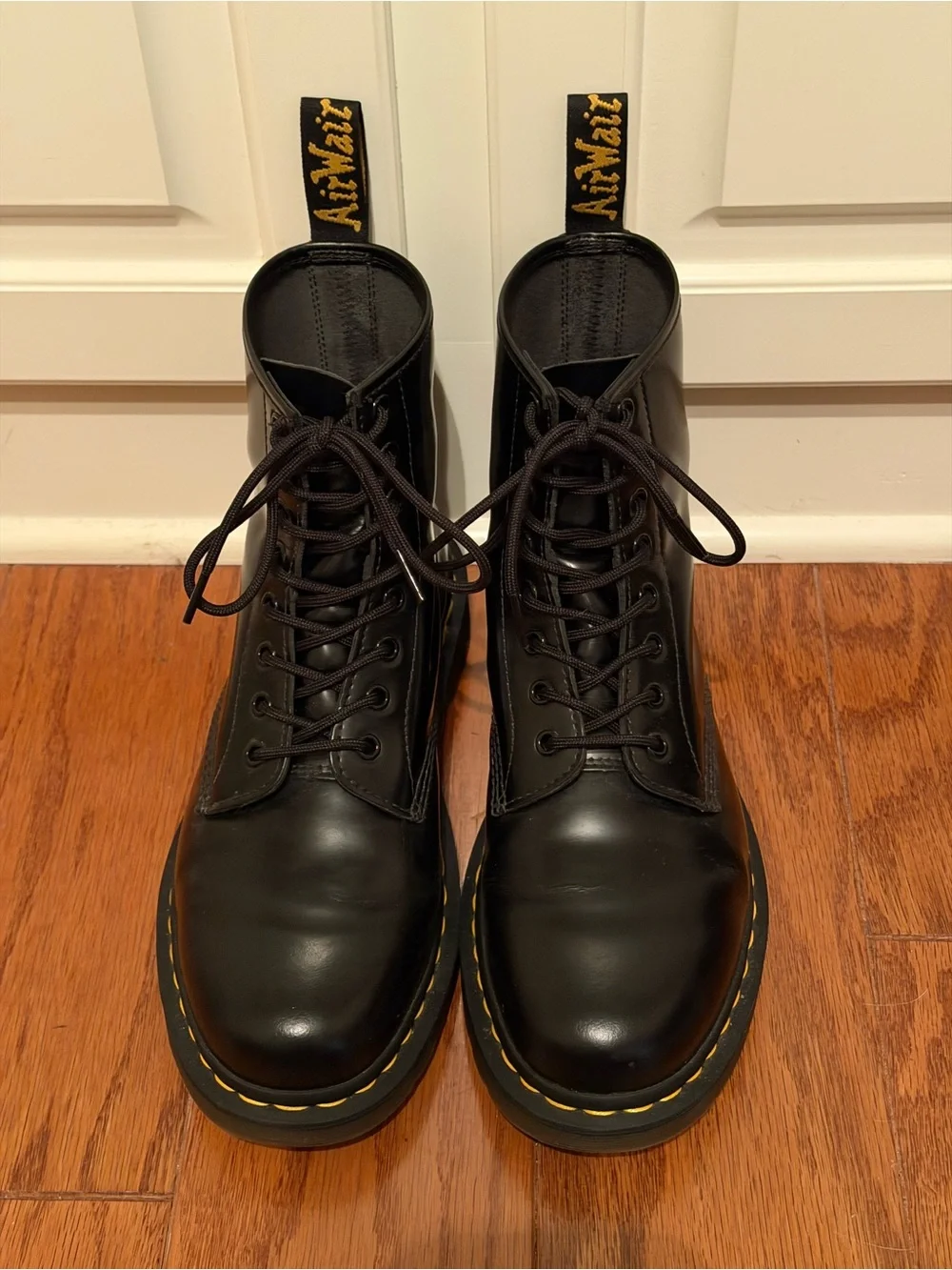 Dr. Martens 1460 - Smooth Leather Lace Up Boots - Black - Men’s 10 - Women’s 11